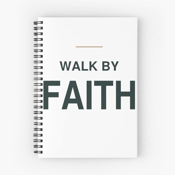 Item preview, Walk By Faith Inspirational Christian Typography designed and sold by SuyPrintArt.