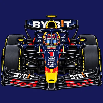 Artwork thumbnail, Red Bull Racing Formula One Drawing by Graphix Nation