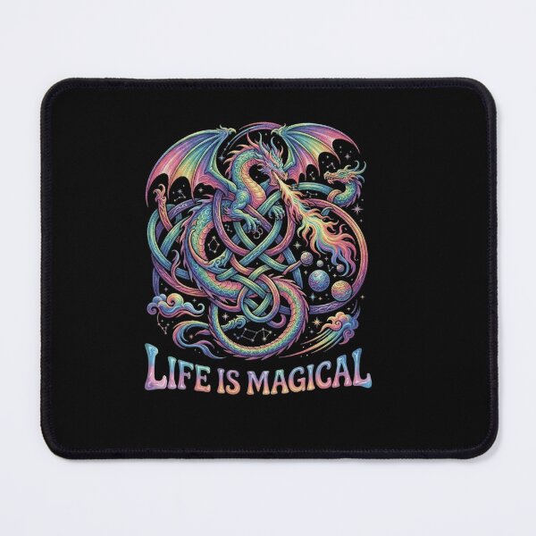 Item preview, Life Is Magical Rainbow Cosmic Dragon Fantasy Celestial Design designed and sold by Ostericaimusa.