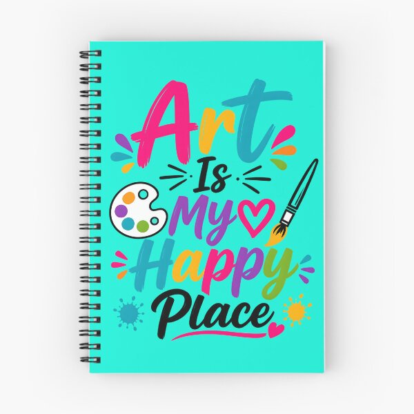 Item preview, Art Is My Happy Place - Colorful Artist Quote designed and sold by DesignHouse07.