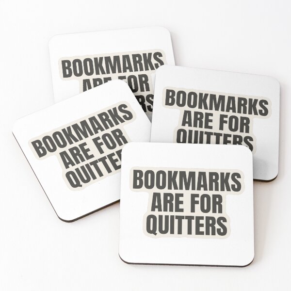 Item preview, Bookmarks Are for Quitters Funny Sticker designed and sold by kilat42.