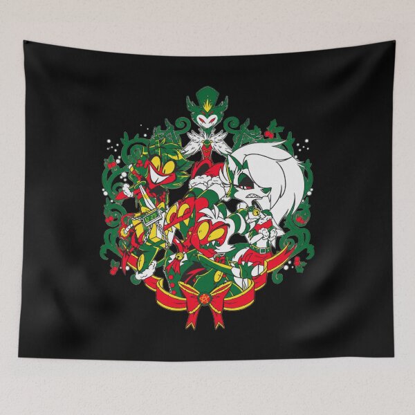 Item preview, Festive Demon Creatures Christmas Holiday Illustration designed and sold by amit-nyb.