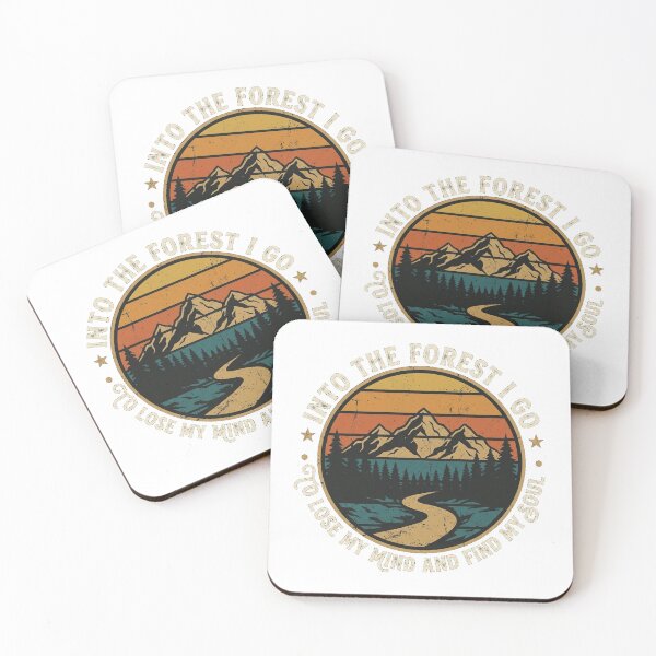 Item preview, Into The Forest I Go To Lose My Mind And Find My Soul Retro Hiking Sunset designed and sold by ShapeMaster.