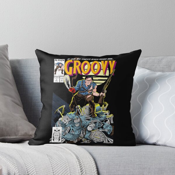 Item preview, Evil Dead Groovy Ash Williams Vintage Comic Book Cover designed and sold by CarolyneErdman.