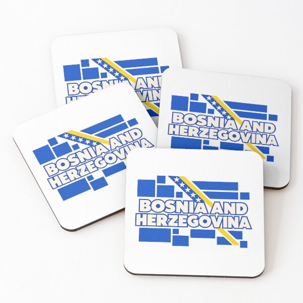 Item preview, Bosnia And Herzegovina Modular Blue Gold Grid designed and sold by aihrgdesign.