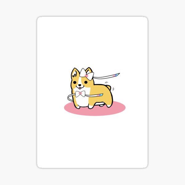 Pokemon Corgi Eevee Sylveon Cosplay Sticker