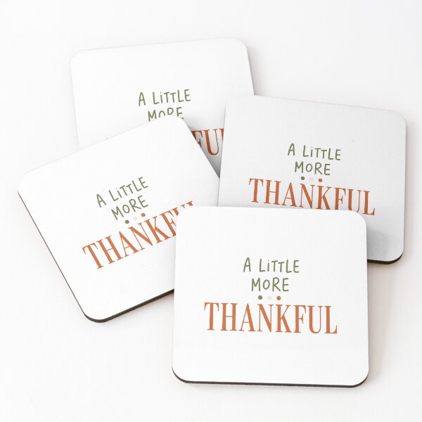 Item preview, A Little More Thankful Minimalist Fall designed and sold by KristenosNehk.