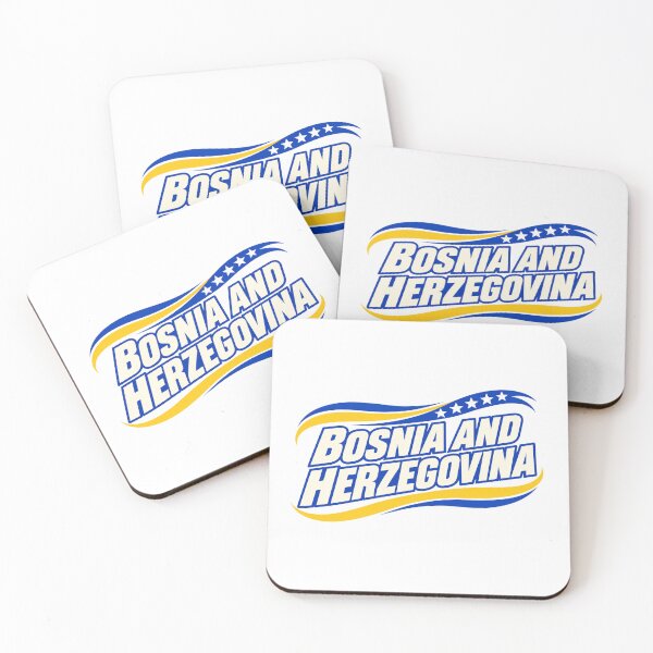 Item preview, Bosnia And Herzegovina Kinetic Blue Gold Arc designed and sold by aihrgdesign.
