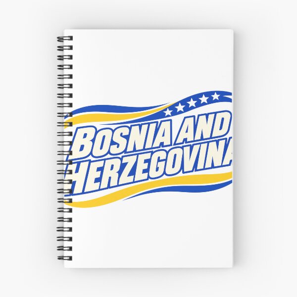 Item preview, Bosnia And Herzegovina Kinetic Blue Gold Arc designed and sold by aihrgdesign.