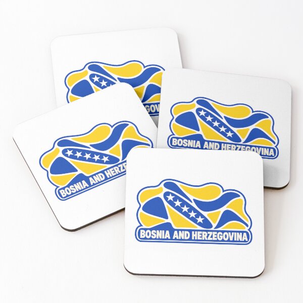 Item preview, Bosnia And Herzegovina Premium Diagonal Badge designed and sold by aihrgdesign.