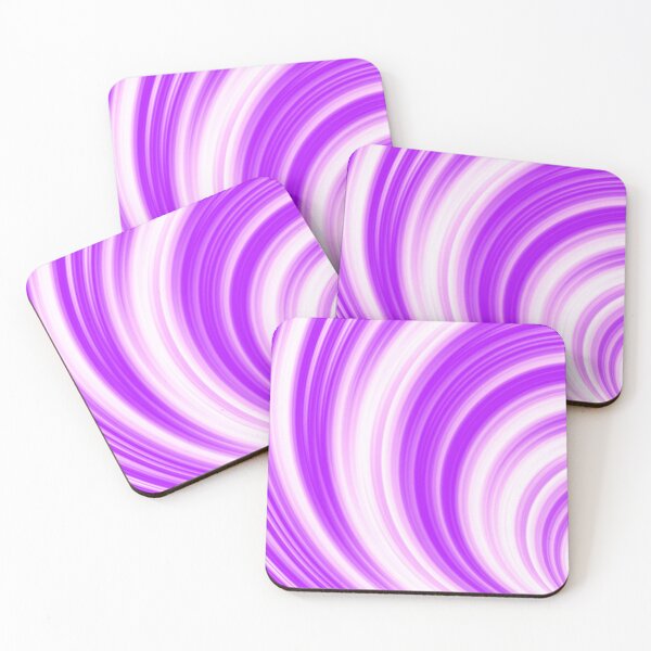 Item preview, Violet and Cream Swirling Stripes  designed and sold by patternsoup.