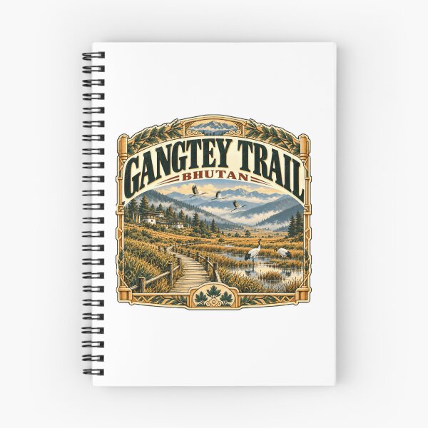 Item preview, Gangtey Trail Bhutan Hiking Trekking Travel Souvenir designed and sold by ManilStuck237.