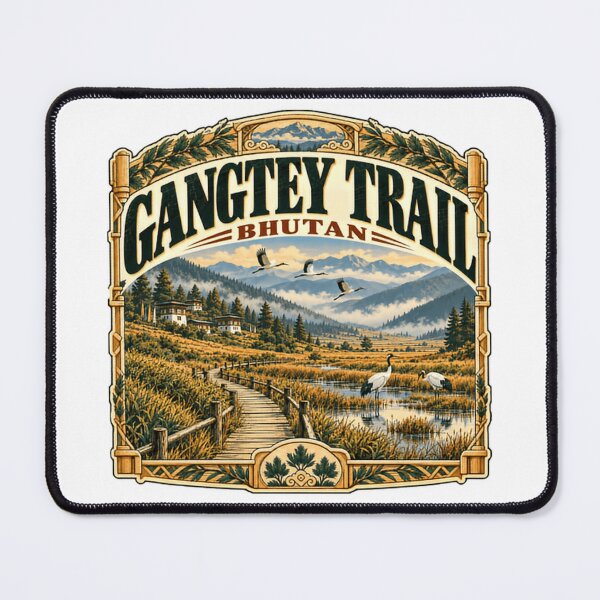 Item preview, Gangtey Trail Bhutan Hiking Trekking Travel Souvenir designed and sold by ManilStuck237.