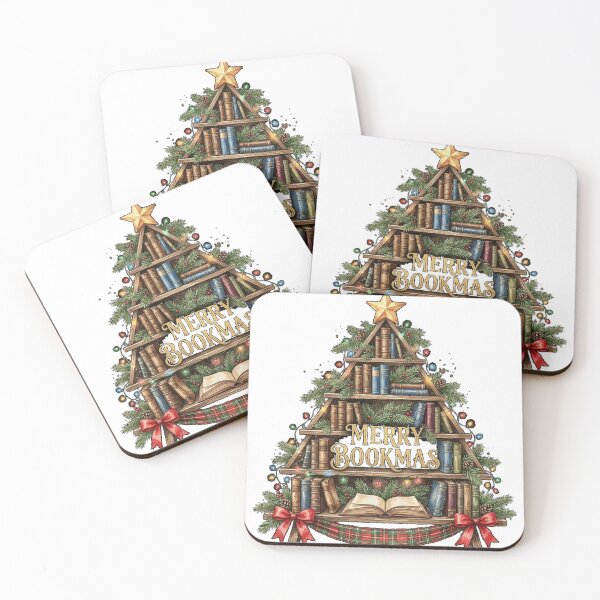 Item preview, Merry Bookmas Vintage Christmas Tree Art Print Classic T-Shirt (2) designed and sold by Dreamers333.
