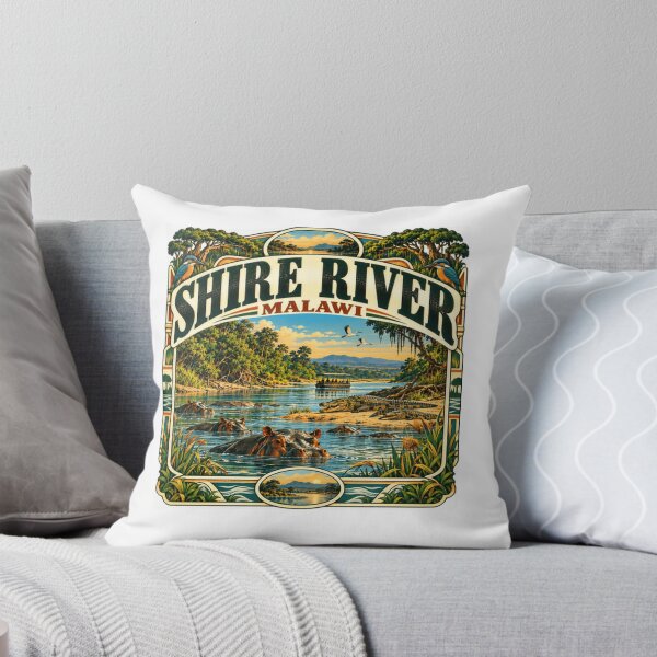 Item preview, Shire River Malawi African Wildlife Nature Travel Destination designed and sold by NightGlyph.