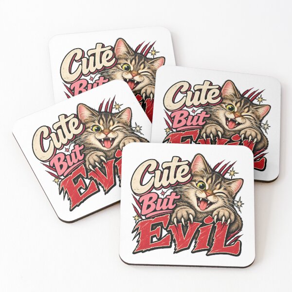 Item preview, Cute But Evil Funny Kitten Scratch Cat Lover designed and sold by Photo-Sphere101.