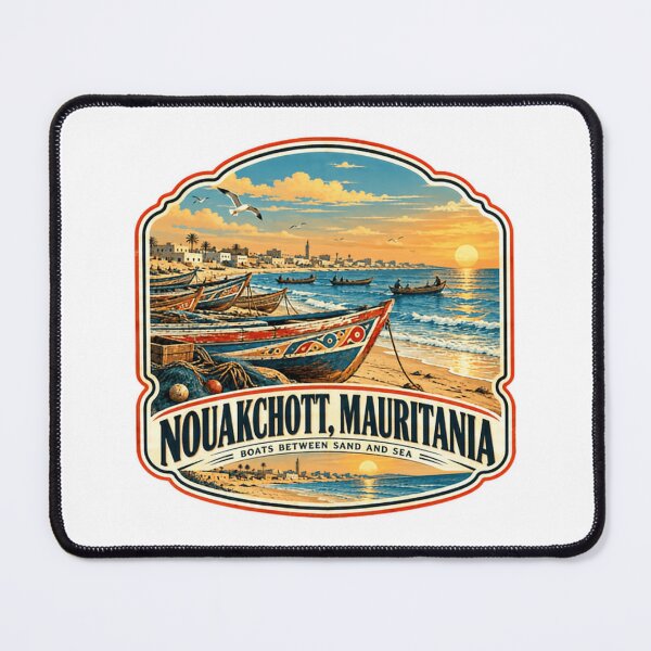 Item preview, Nouakchott Mauritania Boats Between Sand And Sea Travel Destination Souvenir designed and sold by AncientClouds25.