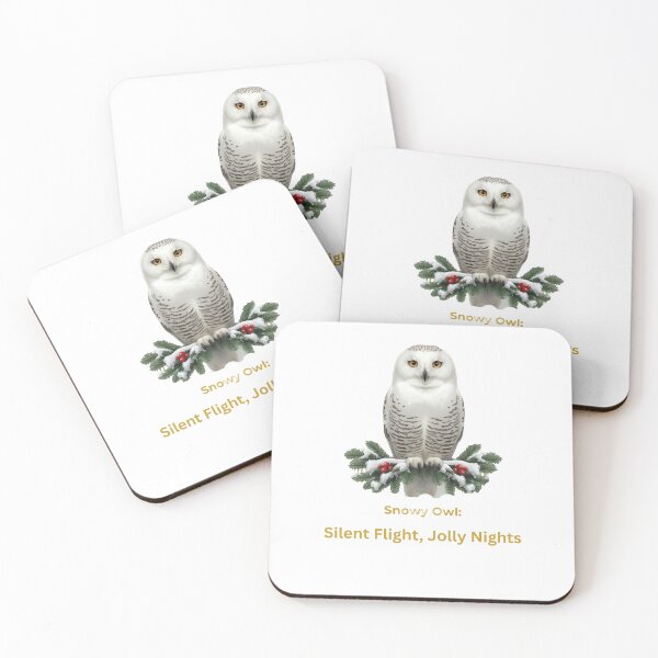 Item preview, Snowy Owl Christmas - Silent Flight Jolly Nights designed and sold by VEXA88.