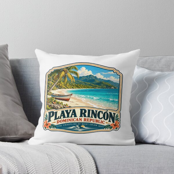 Item preview, Playa Rincón Dominican Republic Coastline Of Quiet Color Caribbean Travel Vacation Beach designed and sold by ManilStuck237.