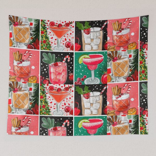 Item preview, A Festive Cocktail Collection Bursting with Vibrant Colors, Creative Garnishes, and Holiday Spirit designed and sold by OlfactoART Studio.