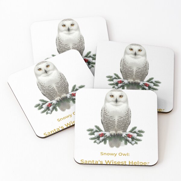 Item preview, Snowy Owl Christmas - Santa's Wisest Helper designed and sold by VEXA88.