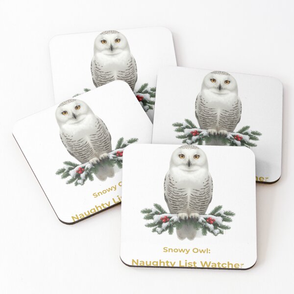 Item preview, Snowy Owl Christmas - Naughty List Watcher designed and sold by VEXA88.