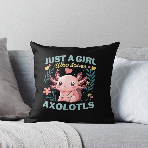 Item preview, Just a Girl Who Loves Axolotls Cute Floral Design designed and sold by MiALopezArt.