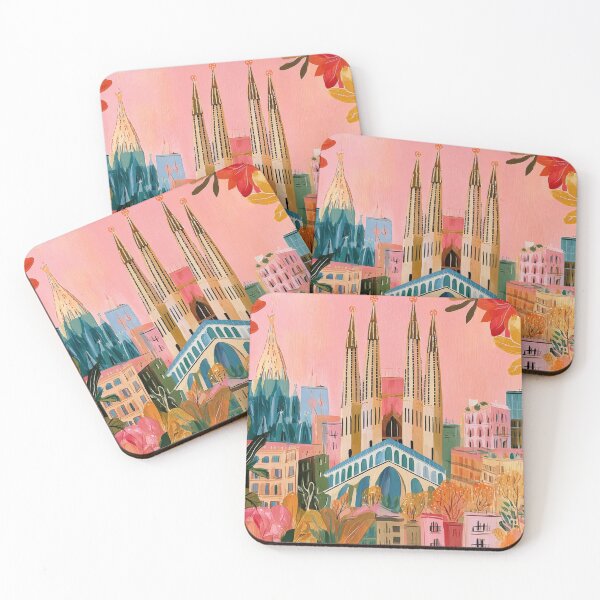 Item preview, Autumn Full of Art in Barcelona, Featuring the Iconic Sagrada Familia and Colorful City Skyline designed and sold by OlfactoART Studio.