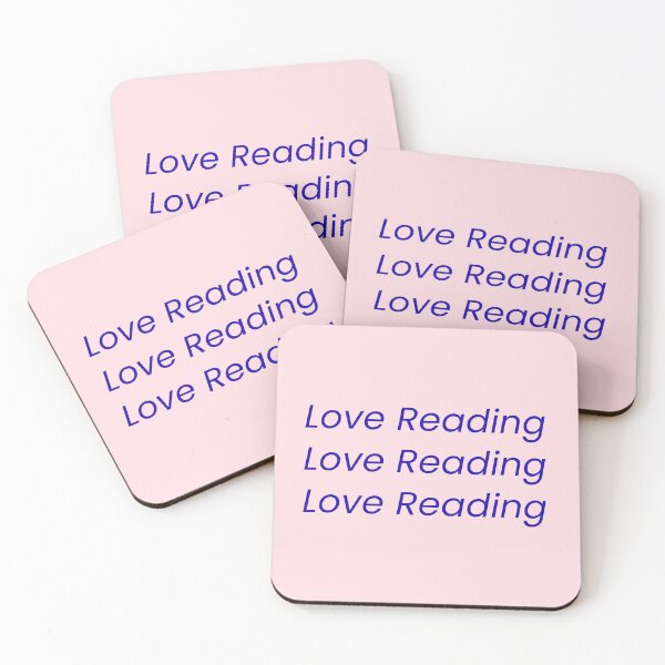 Item preview, (Blue) Love Reading Minimal Typographic Book Design designed and sold by r-wan-design.