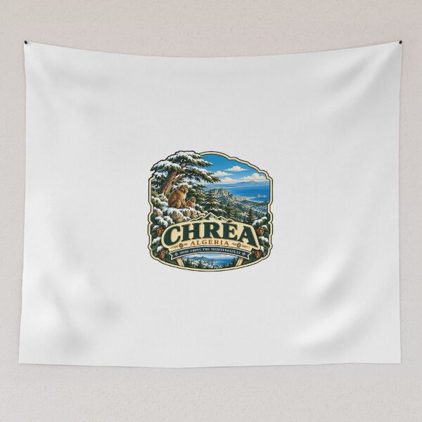 Item preview, Chrea Algeria Snow Above The Mediterranean National Park Travel Souvenir designed and sold by Simsimah26Parks.