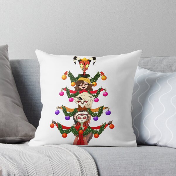 Item preview, Demon Characters Christmas Tree Holiday Illustration designed and sold by amit-nyb.