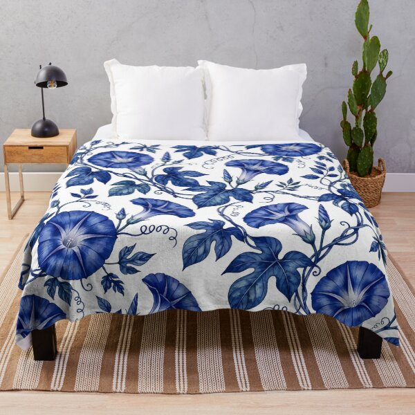 Item preview, Beautiful Cobalt Blue Morning Glories designed and sold by SKR-DesignsArt.