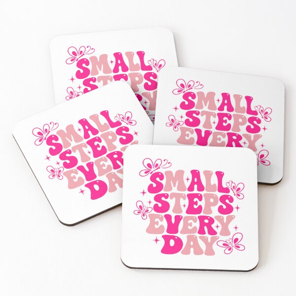 Item preview, Small Steps Every Day Personal Growth Self Improvement Motivation designed and sold by SkeletonsDanger.