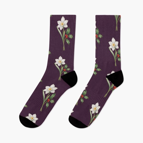 Item preview, Daffodil | Paperwhite Narcissus | Holly | December Birth Flower | Wild Flowers | Single Bloom designed and sold by Made by Tamar.