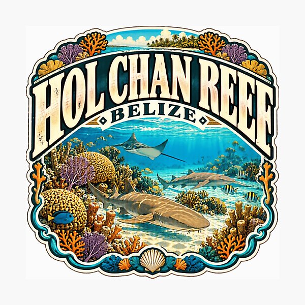 Item preview, Hol Chan Reef Belize Scuba Diving Snorkeling Caribbean Travel designed and sold by Simsimah26Parks.