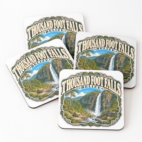 Item preview, Thousand Foot Falls Belize Travel Vacation Landmark designed and sold by Simsimah26Parks.
