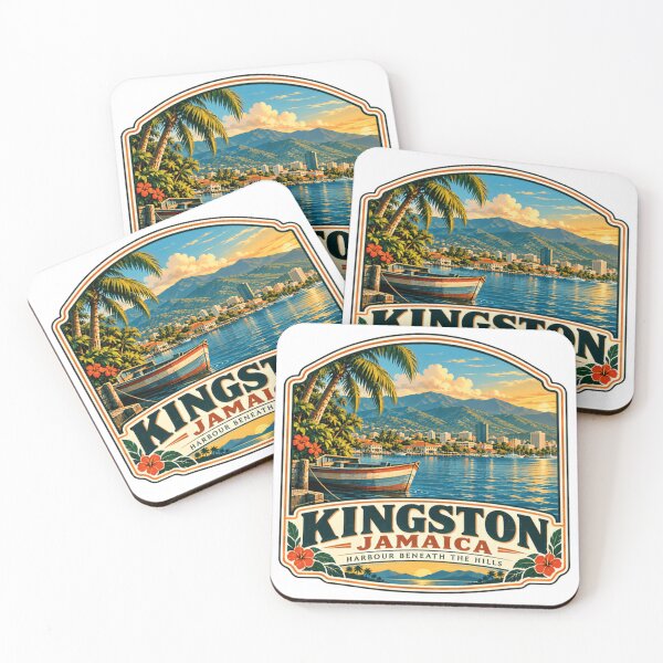 Item preview, Kingston Jamaica Harbour Beneath The Hills Travel Vacation Tourist Souvenir designed and sold by Simsimah26Parks.