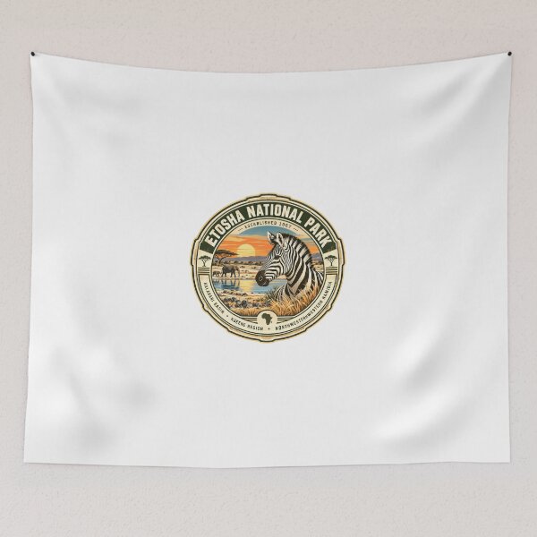 Item preview, Etosha National Park Established 1967 Kalahari Basin Kueene Region Northwestern Namibia Safari Wildlife designed and sold by JonesFlora2025.