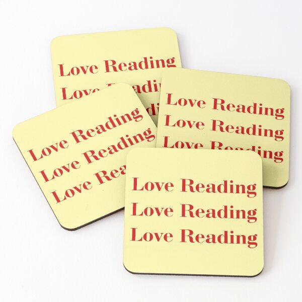 Item preview, (Red) Love Reading Minimal Typographic Book Design designed and sold by r-wan-design.