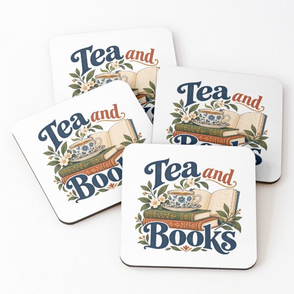 Item preview, Tea And Books Book Lover Reading Enthusiast designed and sold by SkeletonsDanger.