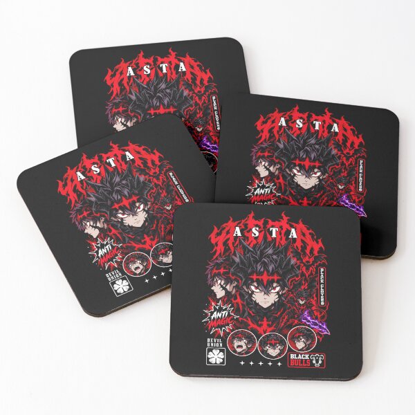 Item preview, Asta Anti Magic Red and Black Collage – Black Clover designed and sold by veyackbird.