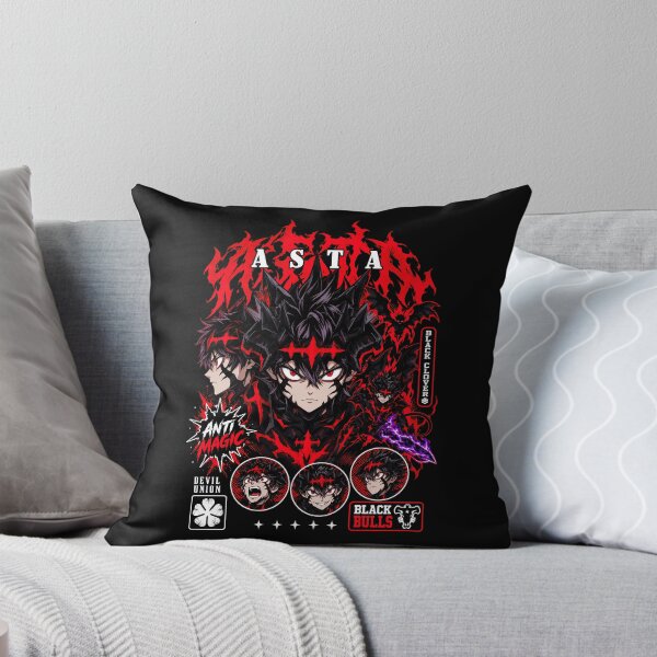 Item preview, Asta Anti Magic Red and Black Collage – Black Clover designed and sold by veyackbird.