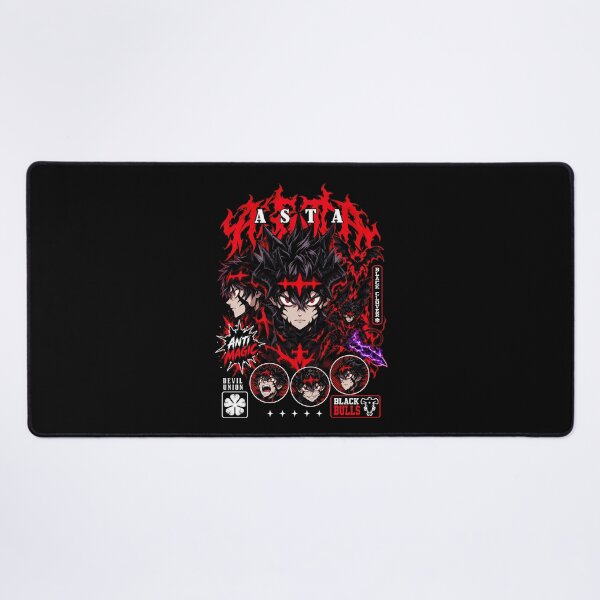 Item preview, Asta Anti Magic Red and Black Collage – Black Clover designed and sold by veyackbird.
