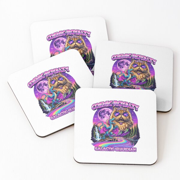 Item preview, Cosmic Cat Royalty Galactic Guardian Space T-Shirt designed and sold by HUTEND.