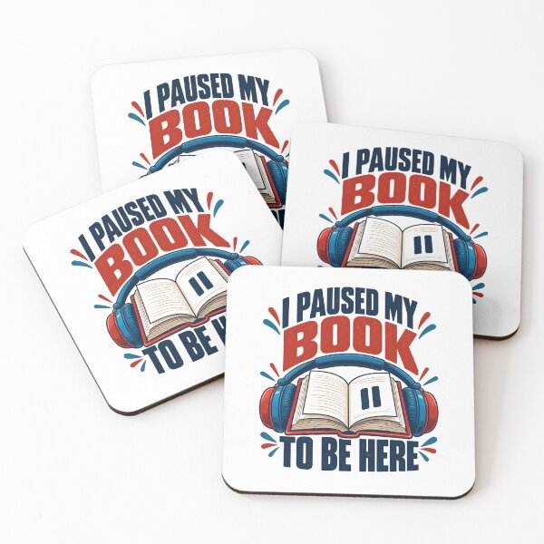 Item preview, I Paused My Book To Be Here Book Lover Reader Audiobook designed and sold by SkeletonsDanger.