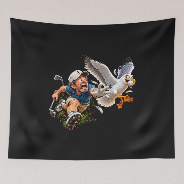 Item preview, Seagull Steals Golf Ball, Golfer Goes Crazy designed and sold by JAR Designs and Development.