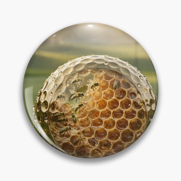 Item preview, Golden Honeycomb Golf – Nature's Sweetest Game designed and sold by DreamyWallVibes.