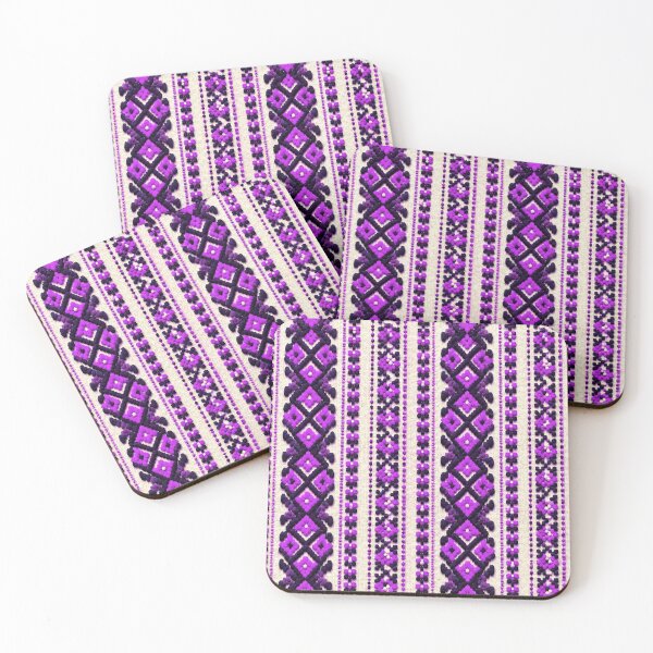 Item preview, Royal Violet Folk Bloom – Traditional Floral Embroidery Pattern designed and sold by DansCreations42.