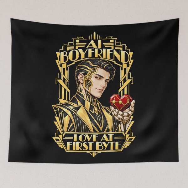 Item preview, AI Boyfriend: Tall, Dark & Downloadable designed and sold by Sanctum Icons.