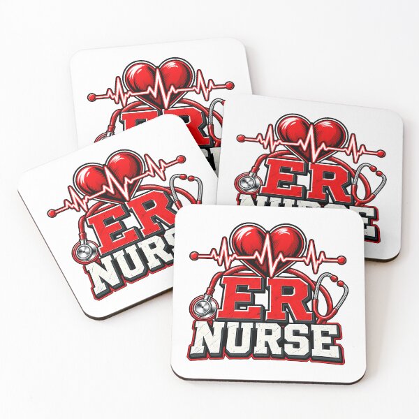 Item preview, ER Nurse Emergency Medical Heart Stethoscope Healthcare Caregiver designed and sold by Photo-Sphere101.